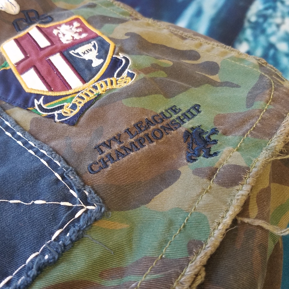 Camo Messenger Bag with Patches - Picture 7 of 15